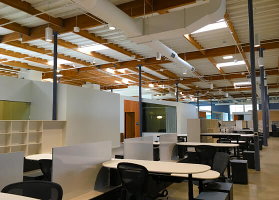 Interior view of office spaces at DWFritz Automation's facility